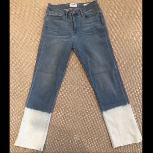 Frame Le High Waisted Cropped Leg Jeans